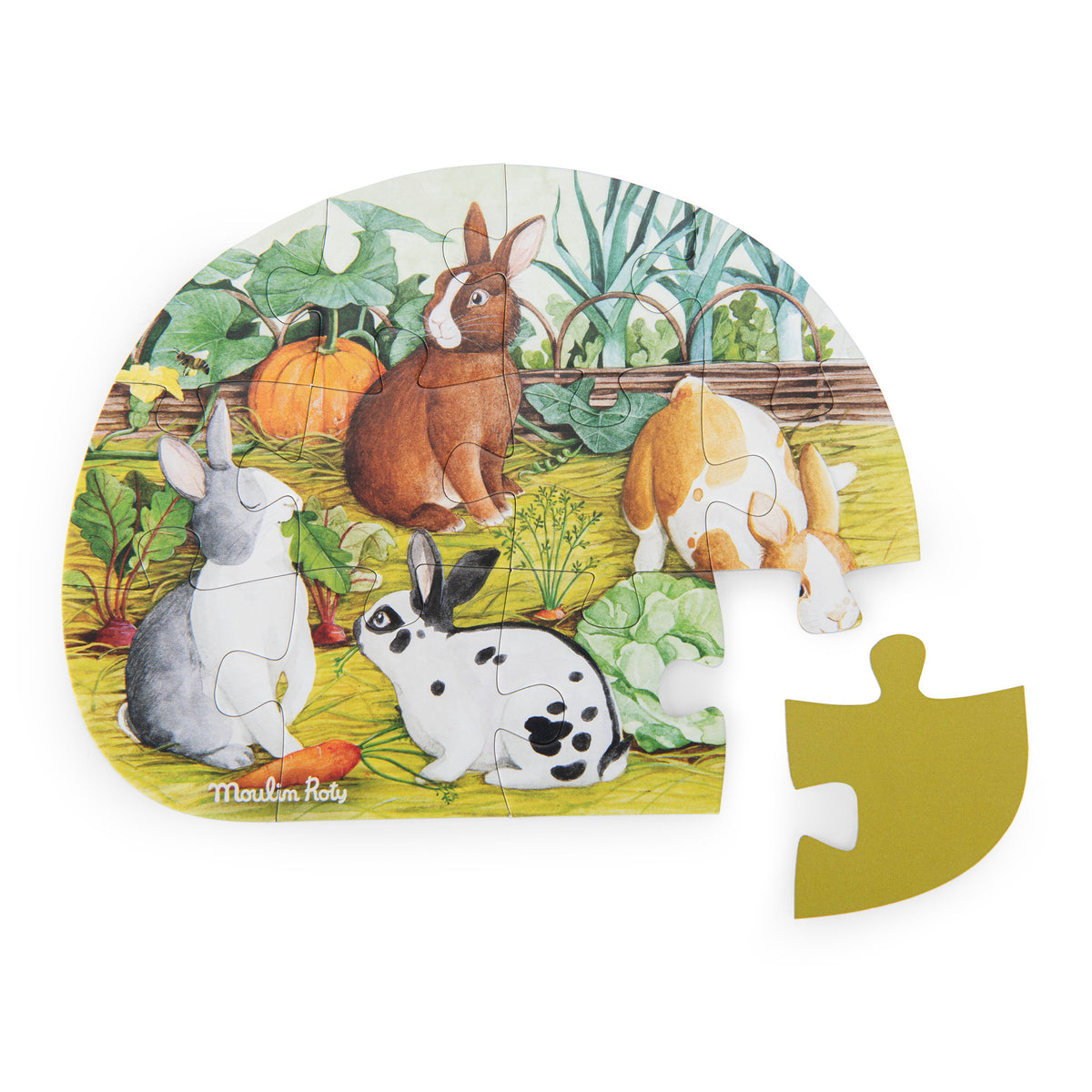 Garden animal jigsaw puzzle from Moulin Roty