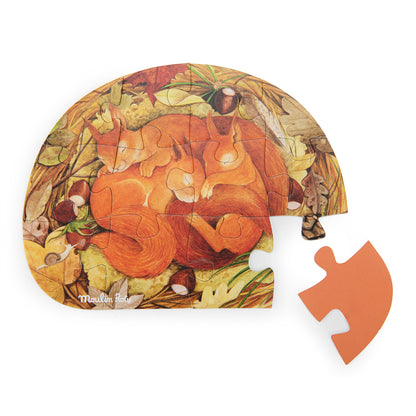 Illustrated animal puzzle from the Le Jardin collection