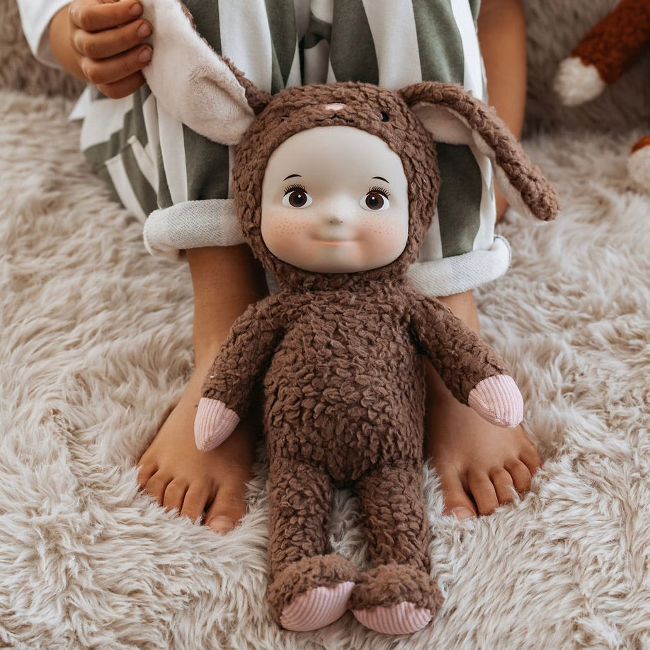 Maeve Rabbit plush doll, front view