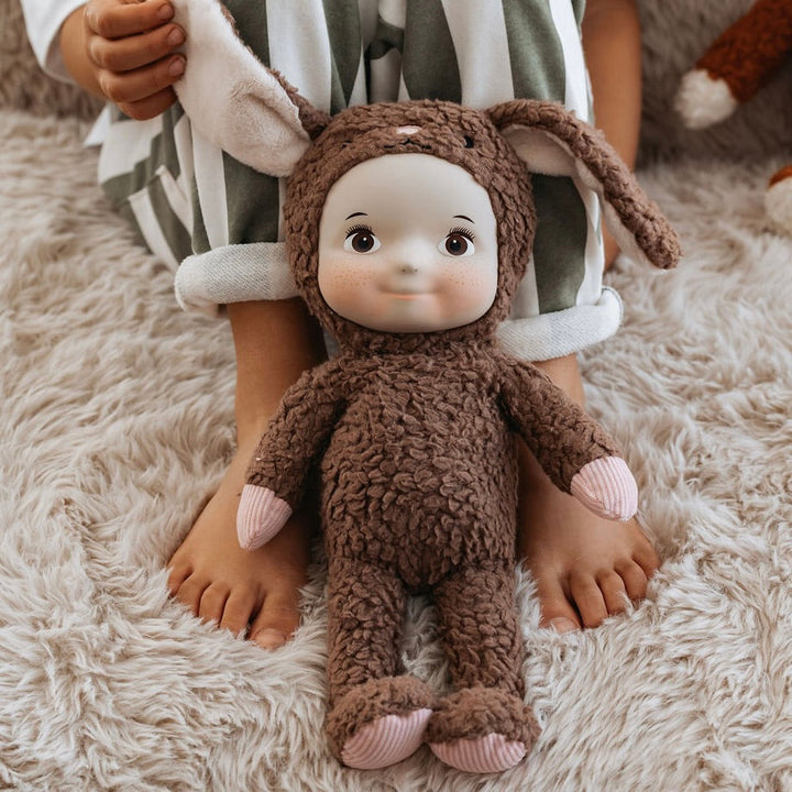 Maeve Rabbit plush doll, front view