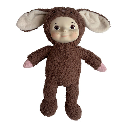 Maeve Rabbit doll shown as a baby gift