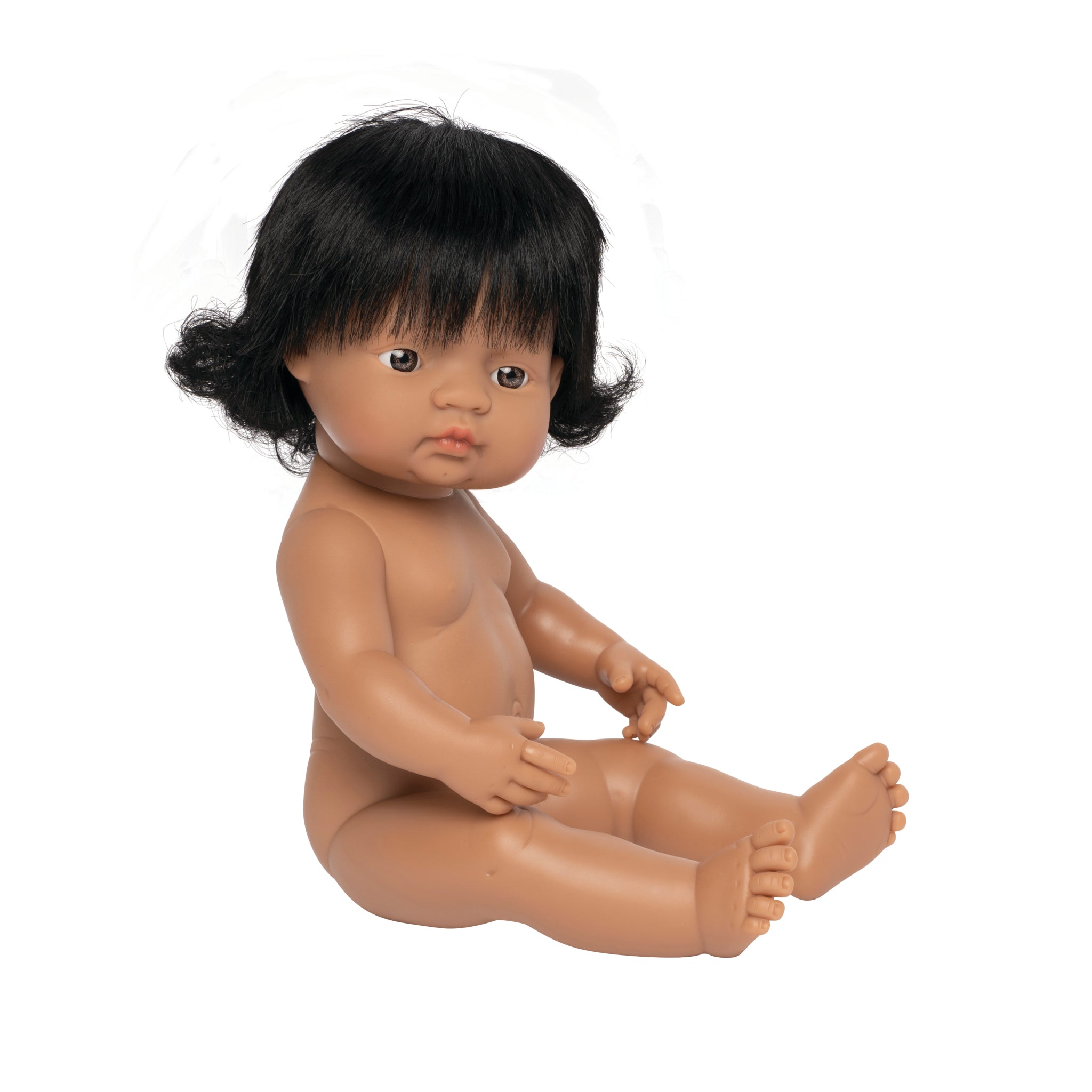 女婴身体结构正确西班牙裔娃娃 38 厘米