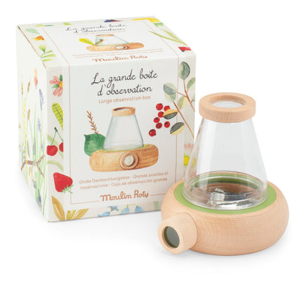 Moulin Roty Le Jardin large observation box with illustrated packaging