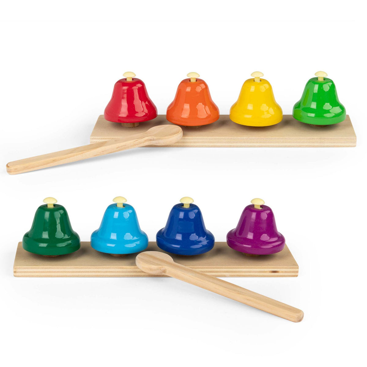Moulin Roty Les Popipop musical bell set with wooden beaters
