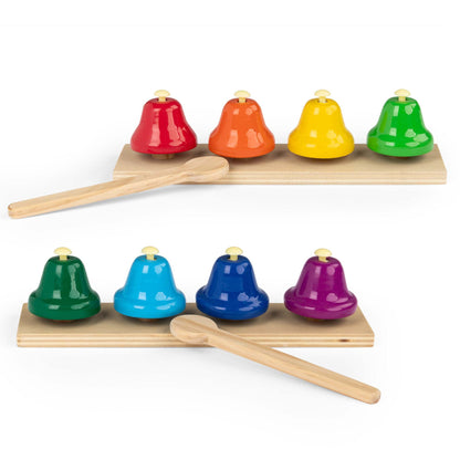 Moulin Roty Les Popipop musical bell set with wooden beaters