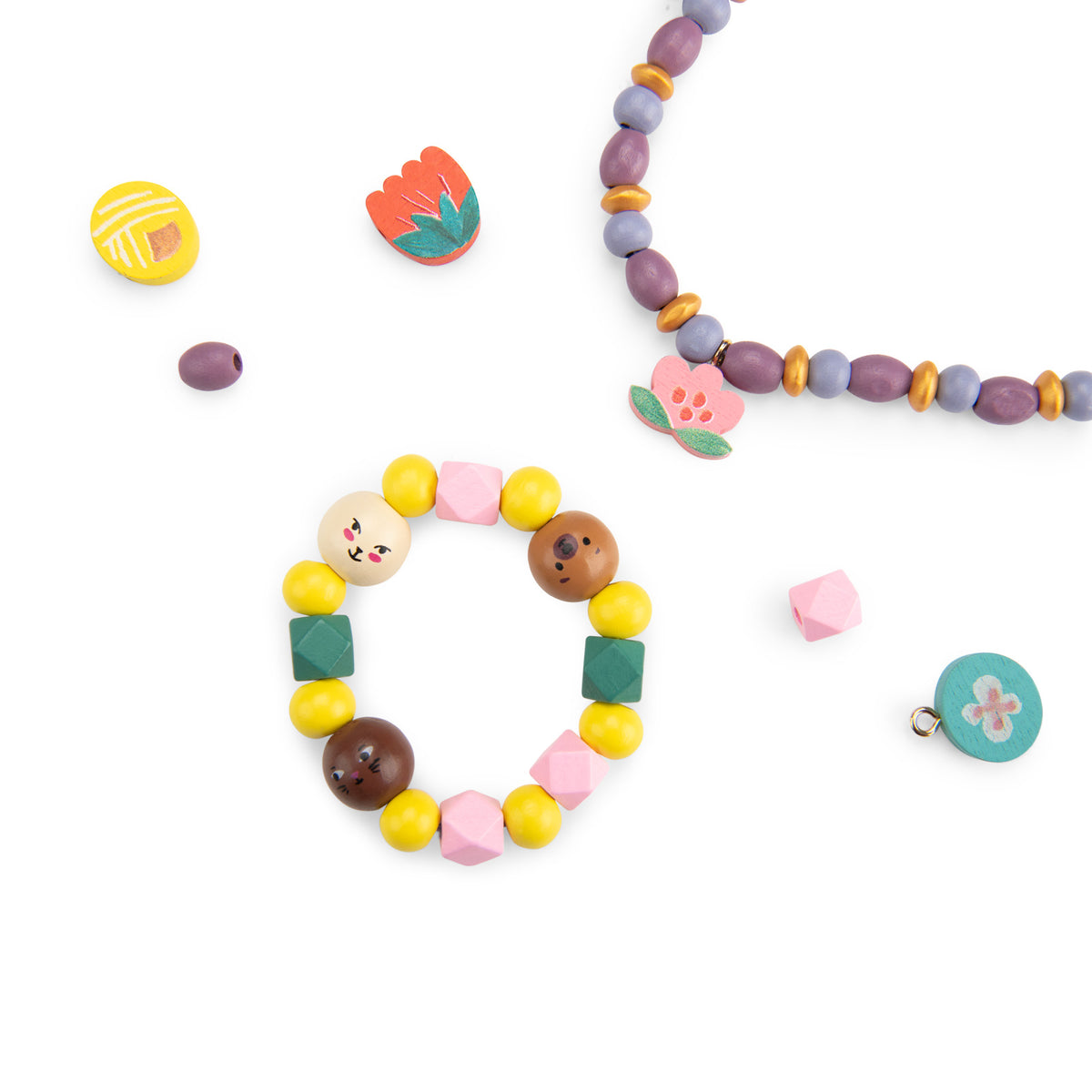 Moulin Roty Les Minouchkas wooden bead set – view 3