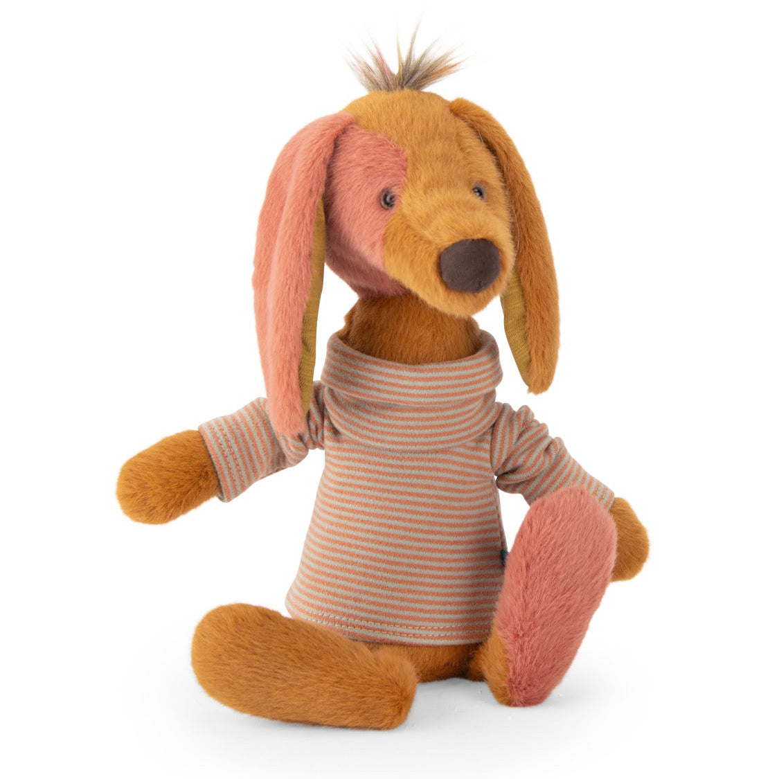 Moulin Roty Owen the dachshund soft toy, front view