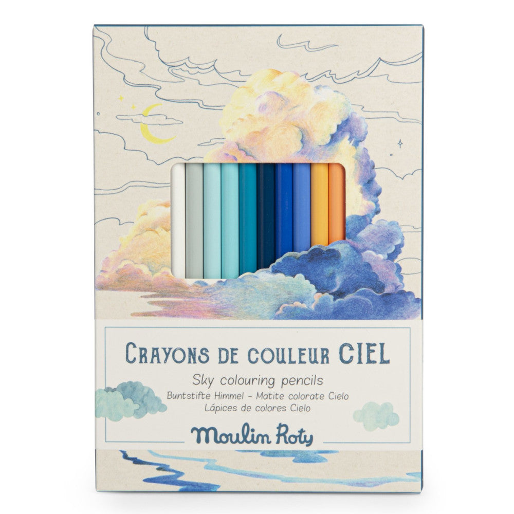 Sky Colouring Pencils + Cards