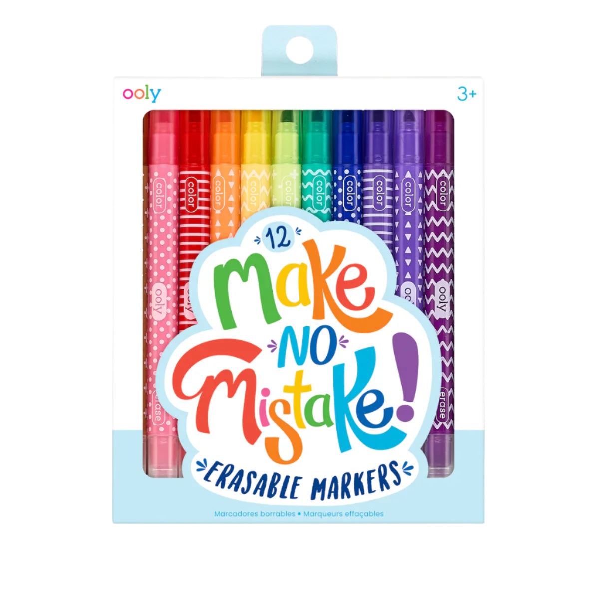 Oooly rainbow colourful erasable markers