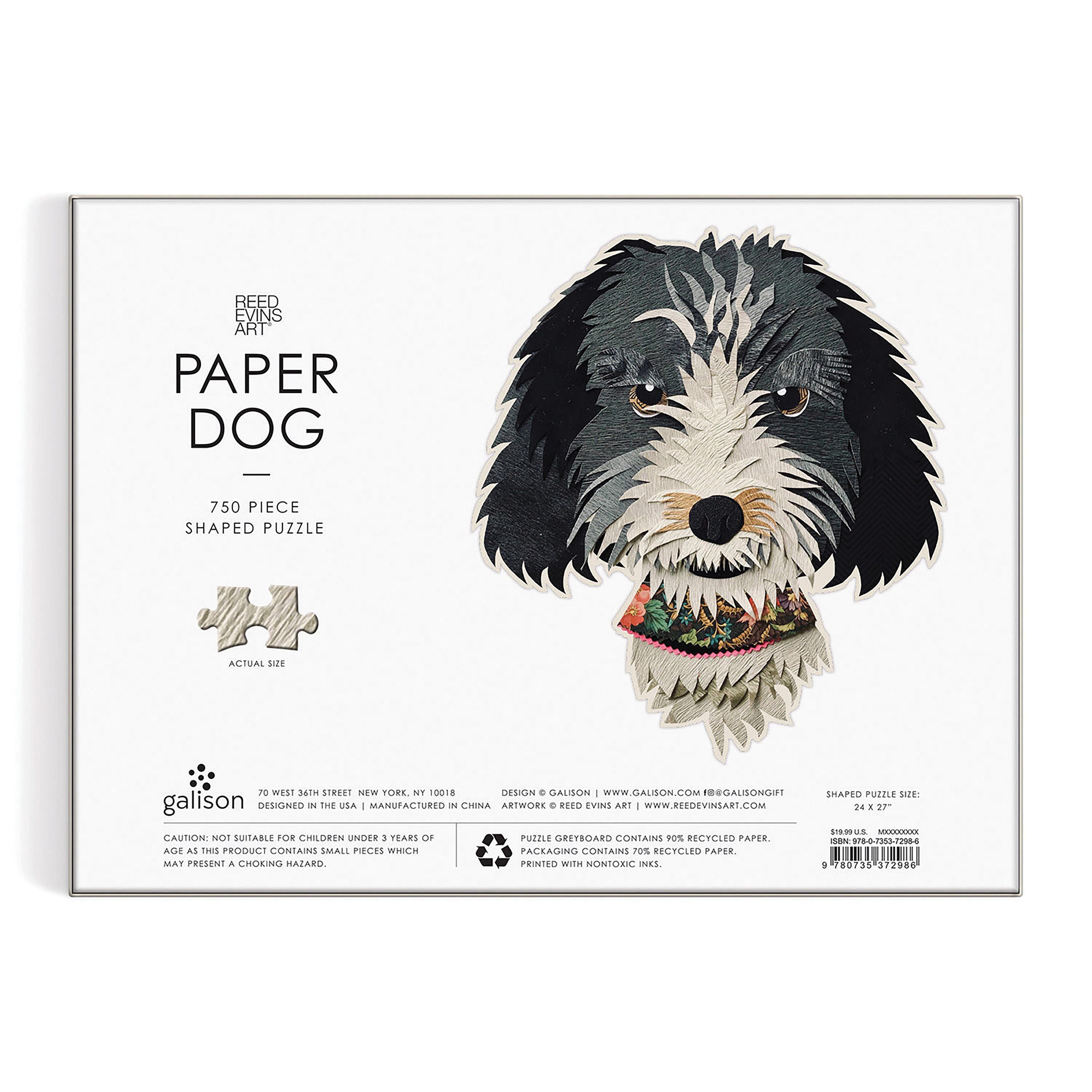 Casse-tête chien en papier, 750 pièces
