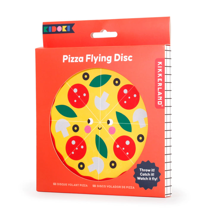 Kidoki Pizza Flying Disc toy by Kikkerland