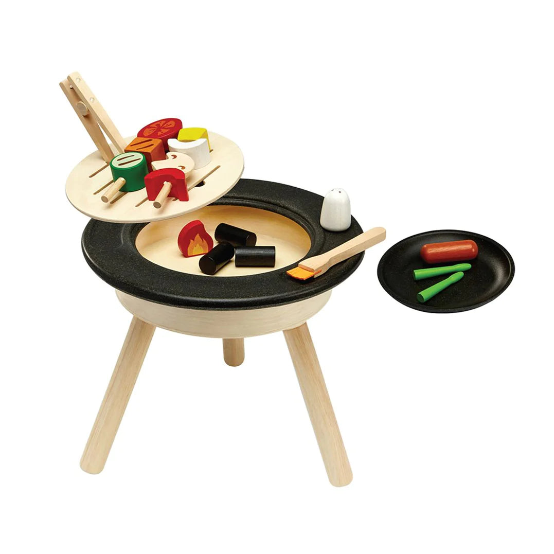 Plantoys wooden barbeque play set
