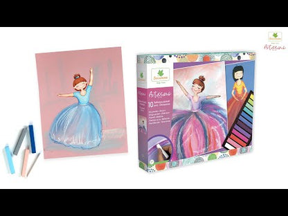 Video demonstrating Pastel Dancers art kit