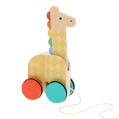 长颈鹿木制拉力玩具