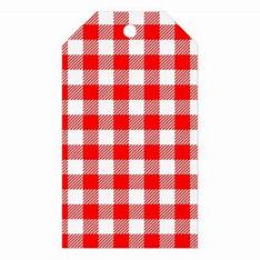 GIFT TAG - Red Gingham