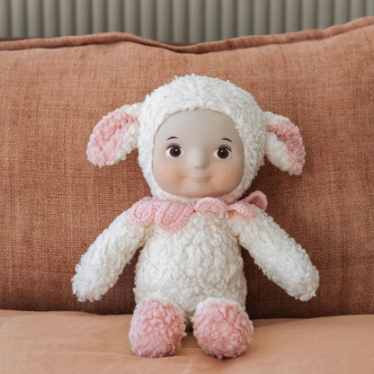 Sadie Lamb plush doll, front view