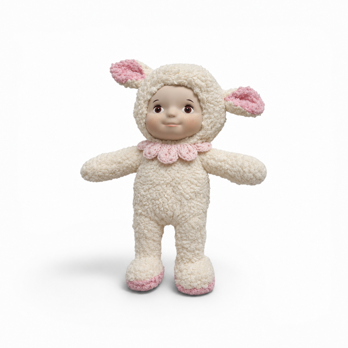 Sadie Lamb soft plush doll detail