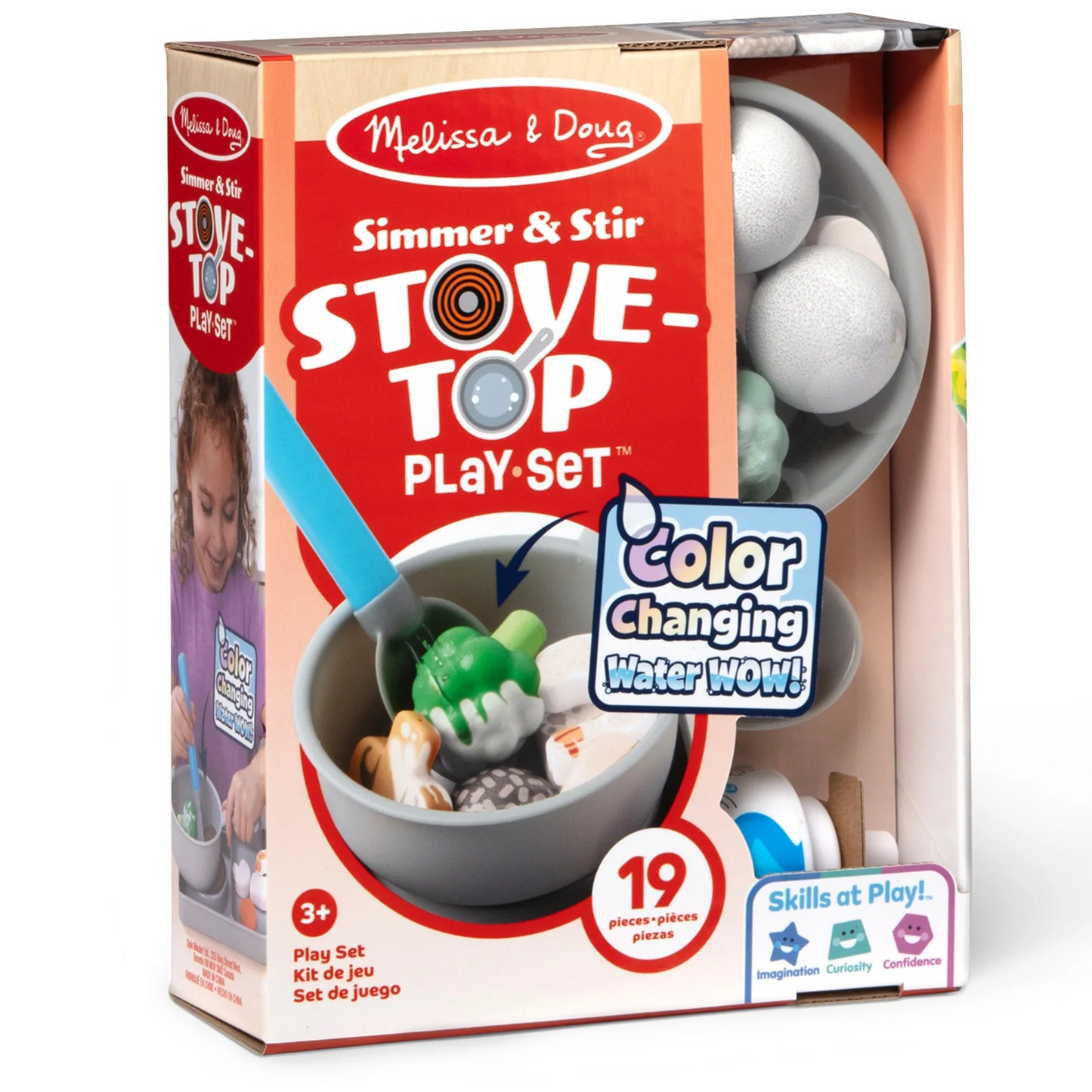 Melissa & Doug Stove-Top play set packaging on a white background