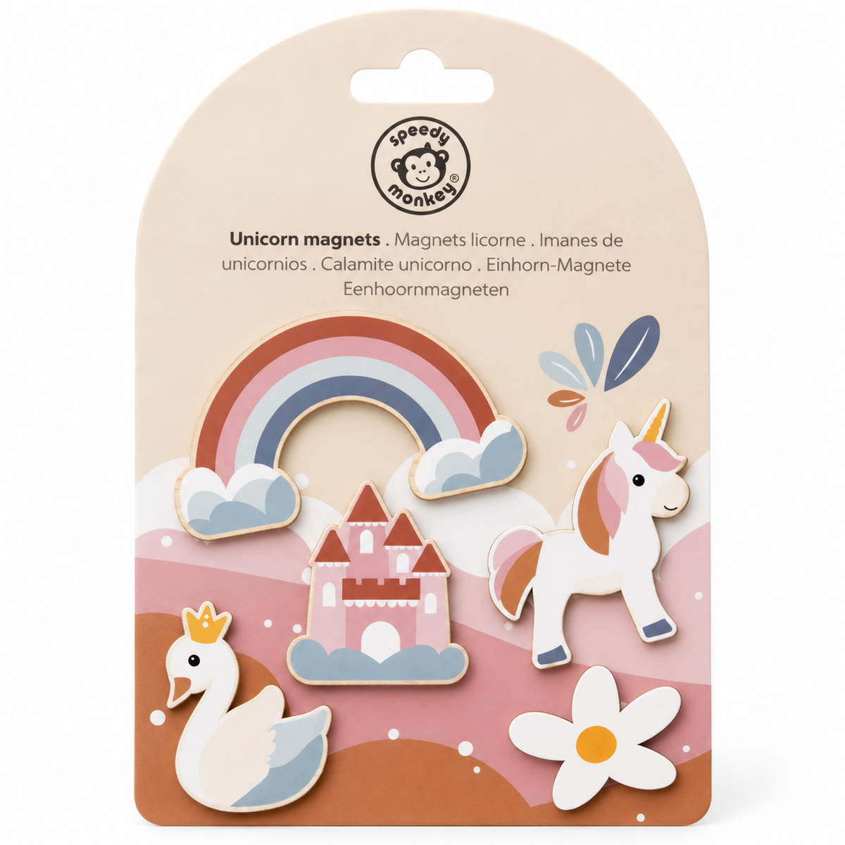 Speedy Monkey Unicorn Magnets