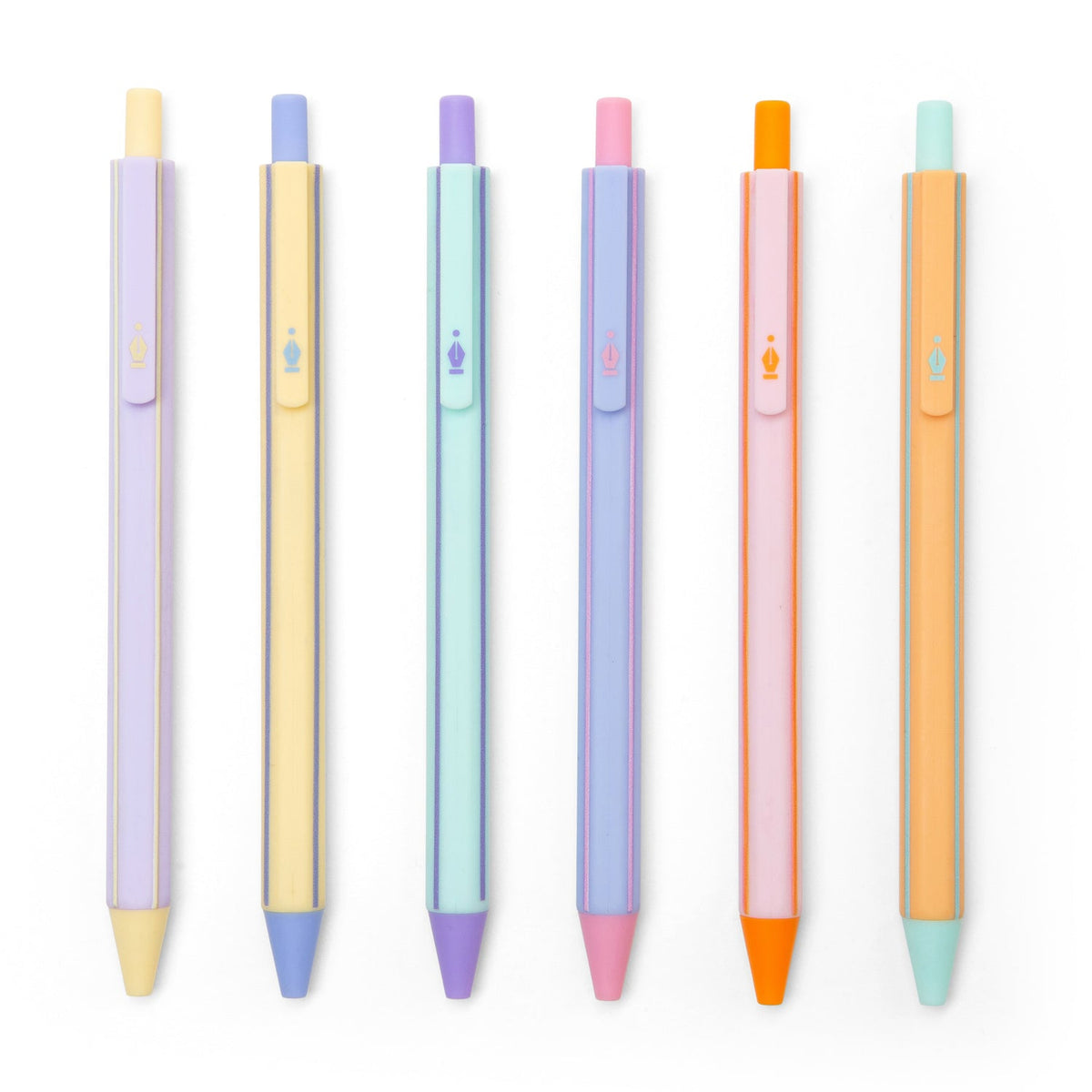 Kikkerland Glitter Gel Pens six-piece set