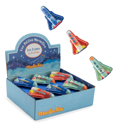 Moulin Roty friction rocket in assorted colours