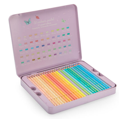 Les Rosalies pastel colouring pencils – contents