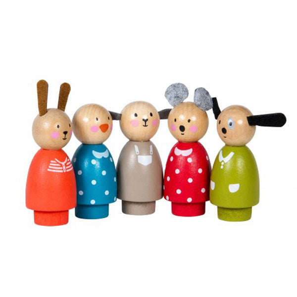 La Grande Famille Character Set Moulin Roty Doll Family