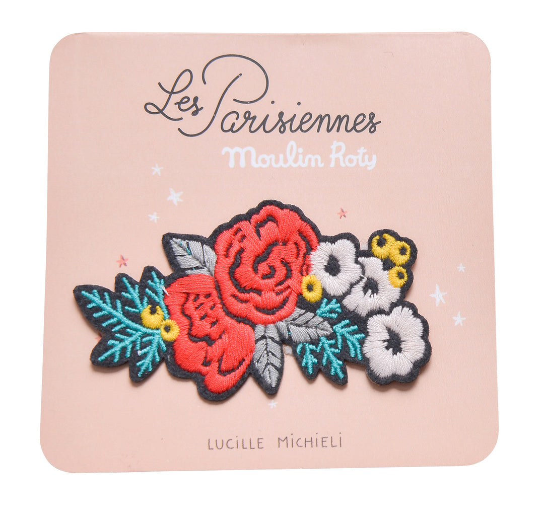 Embroidered Iron-on Patch – Flowers Moulin Roty Iron-On Patches