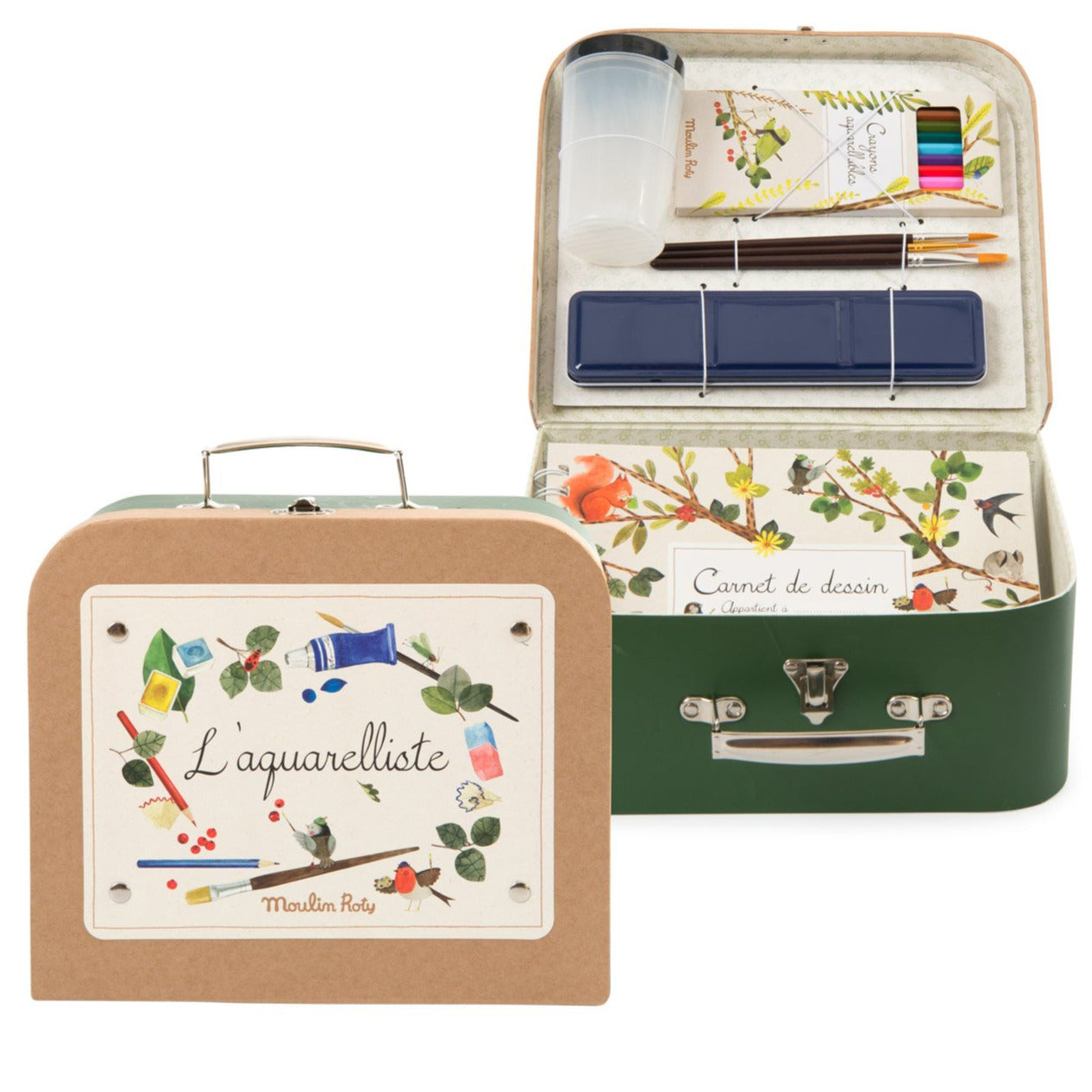Le Jardin Watercolour Artist Case Moulin Roty send-a-toy.myshopify.com Art and Craft