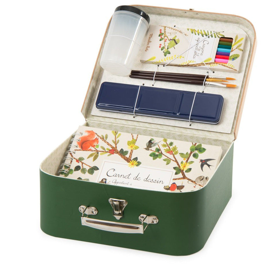 Le Jardin Watercolour Artist Case Moulin Roty send-a-toy.myshopify.com Art and Craft