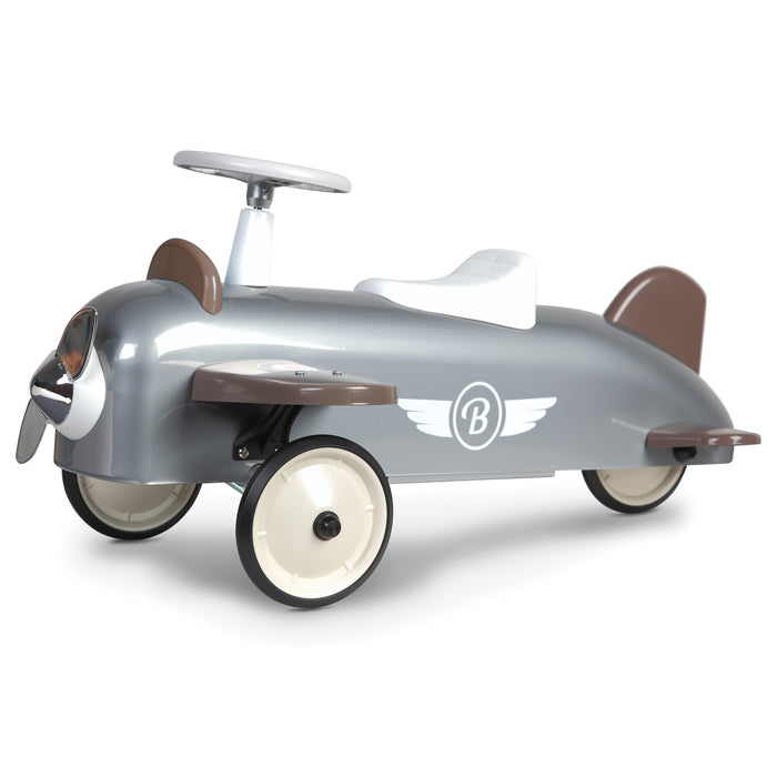 Speedster Ride-On Plane Silver - Baghera Baghera Ride-On Toys