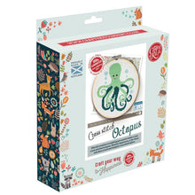 Green Octopus Cross Stitch Kit