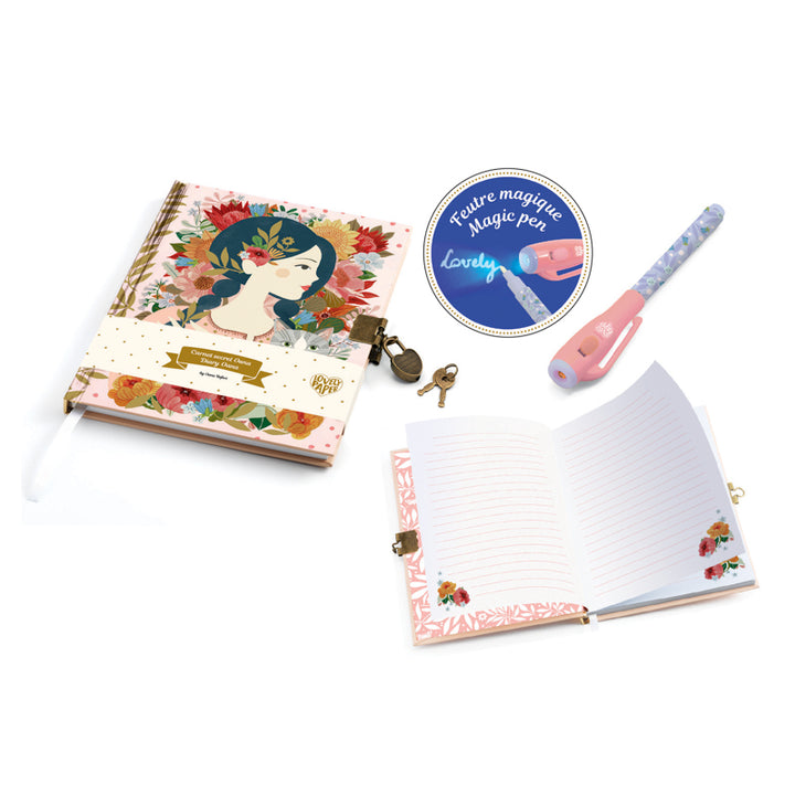 Secret Notebook with Magic Pen - Oana Djeco Stationery