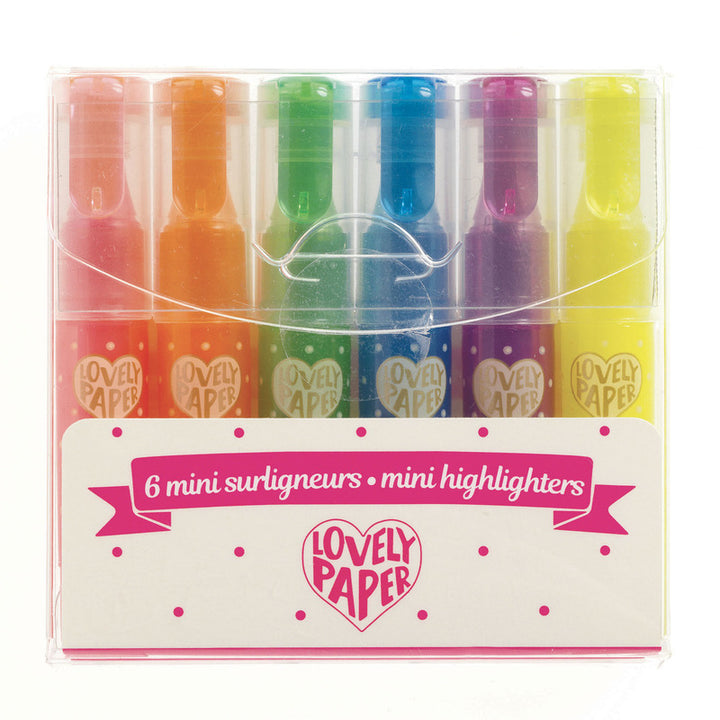 Pack of Mini Fluro Highlighters (6) Djeco 