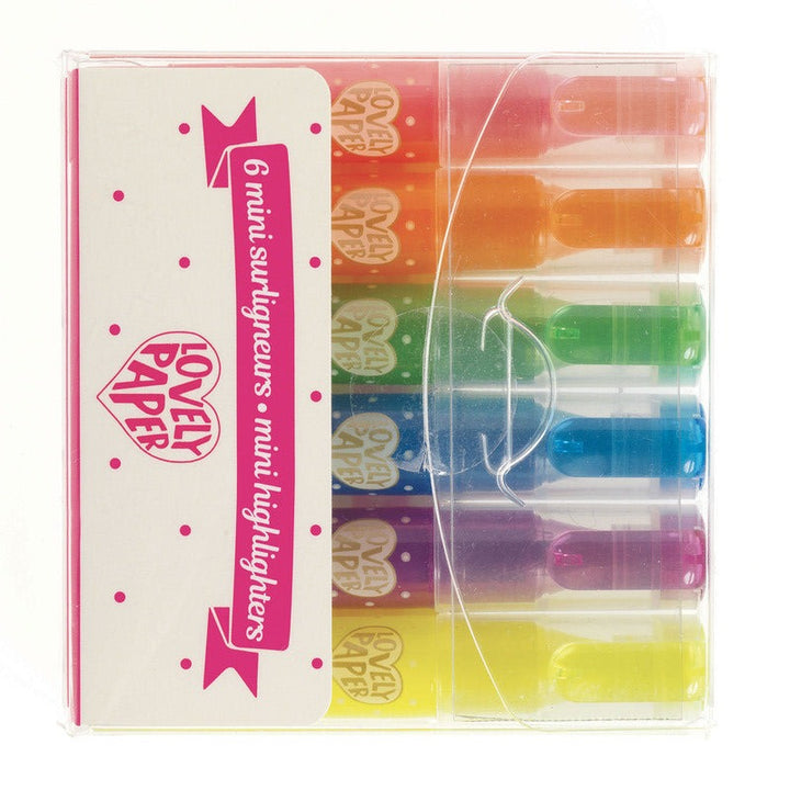 Pack of Mini Fluro Highlighters (6) Djeco
