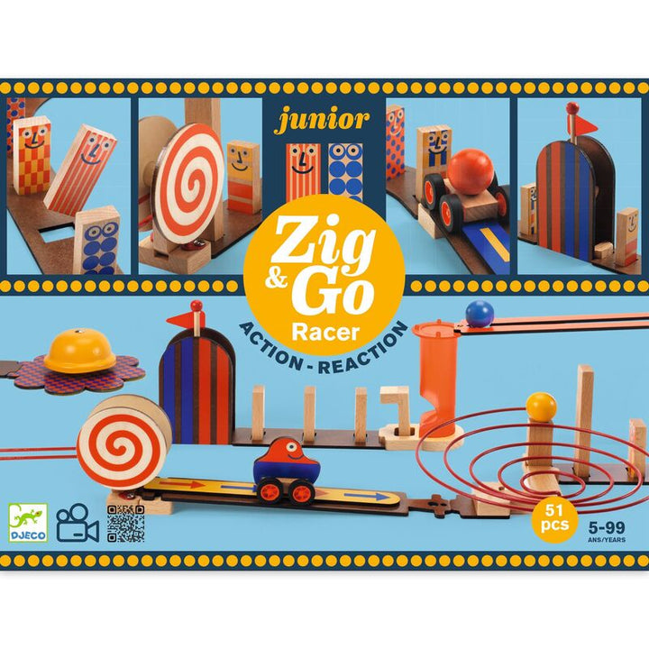 Zig & Go Junior 51pc Racer Set