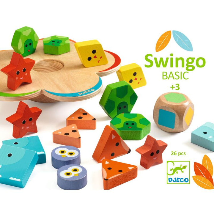Swingo Basic balnce  Game (26-Pcs)- wooden - Djeco