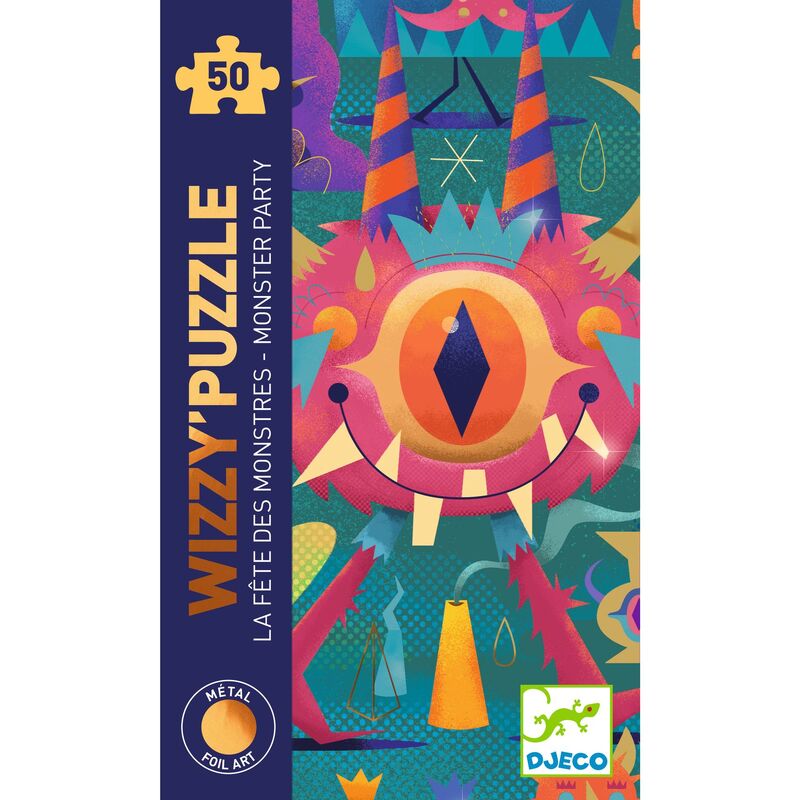 Wizzy Puzzle - Monster 50pc (avec finition métallique)