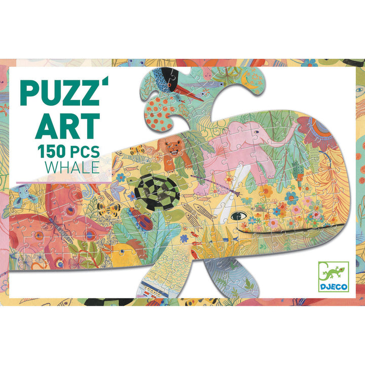 Whale shaped Art Puzzle - 150 Piece -  Djeco 