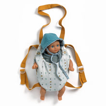 Porte-bébé (bleu/caramel)