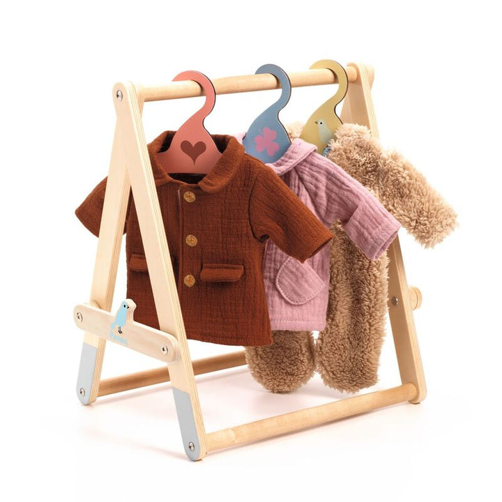Dolls Clothing Rack with Hangers