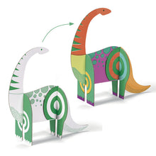Colour - Assemble - Play cardboard Dinosaurs kit - Djeco