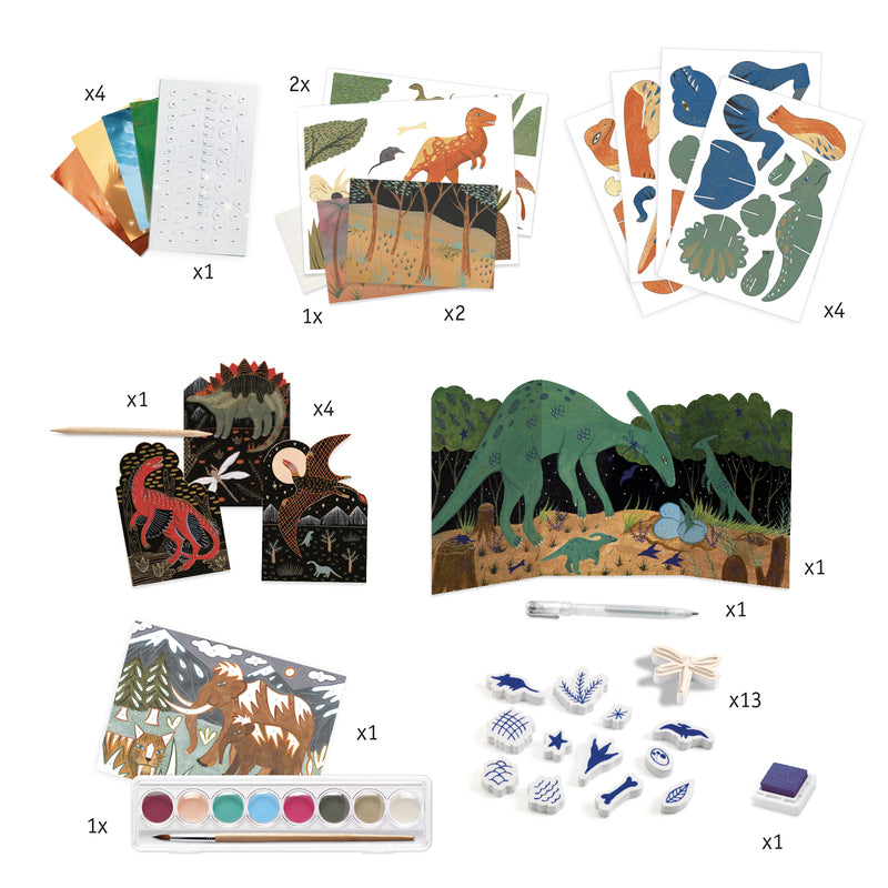 World of Dinosaurs Multi Craft Kit Djeco Art and Craft