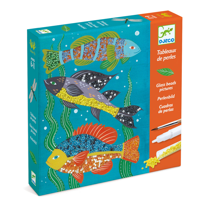 Zoology Glass Bead Craft with fish theme - Djeco Craft at Send A Toy