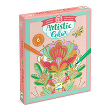 Activité de coloriage artistique sur la flore