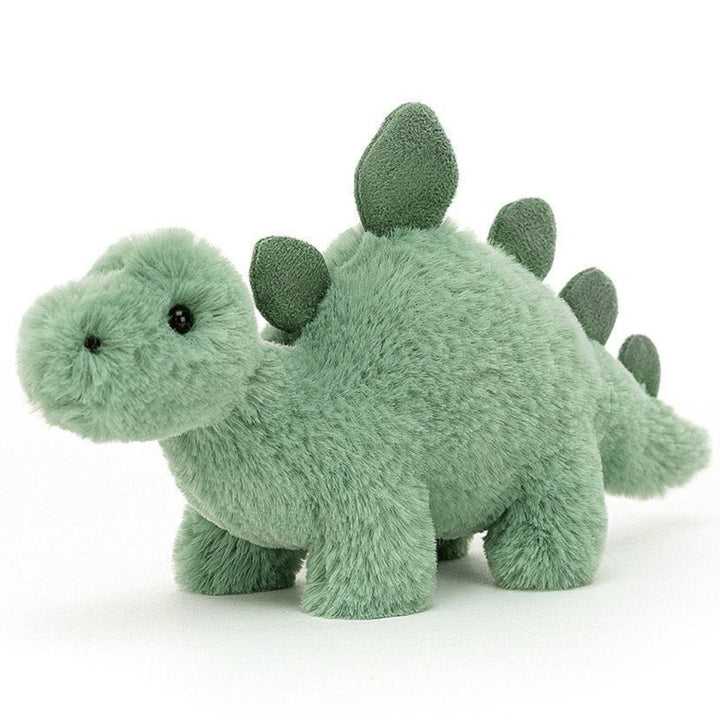 Mini green Fossilly Stegosaurus Jellycat soft toy