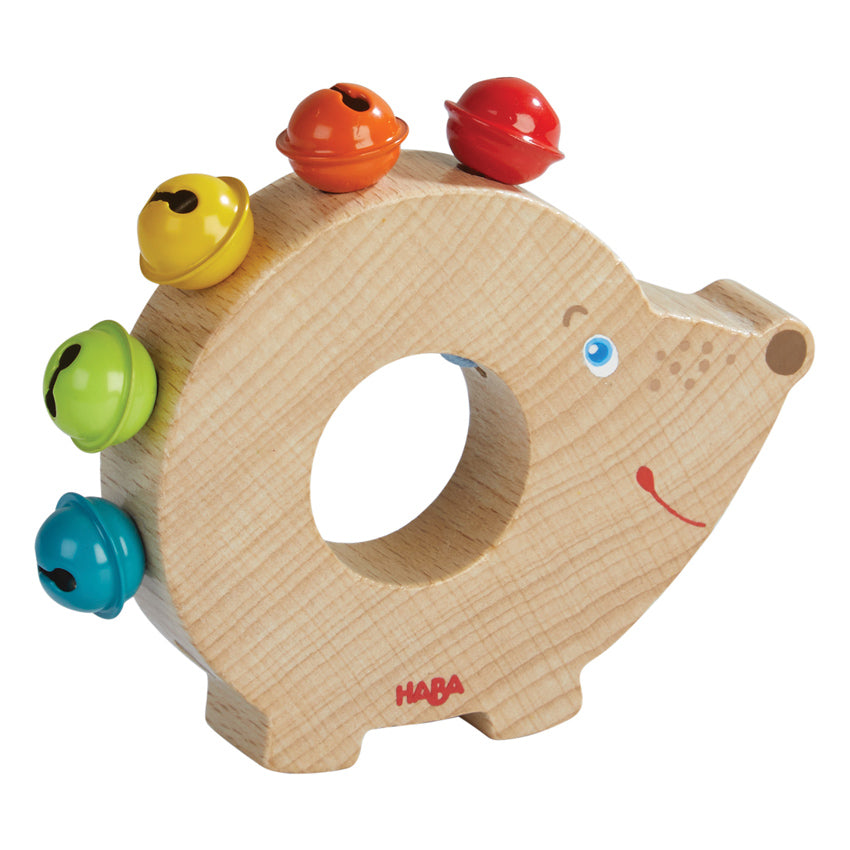 Hedgehog Bells Infant Clutching Toy Haba Baby Rattles