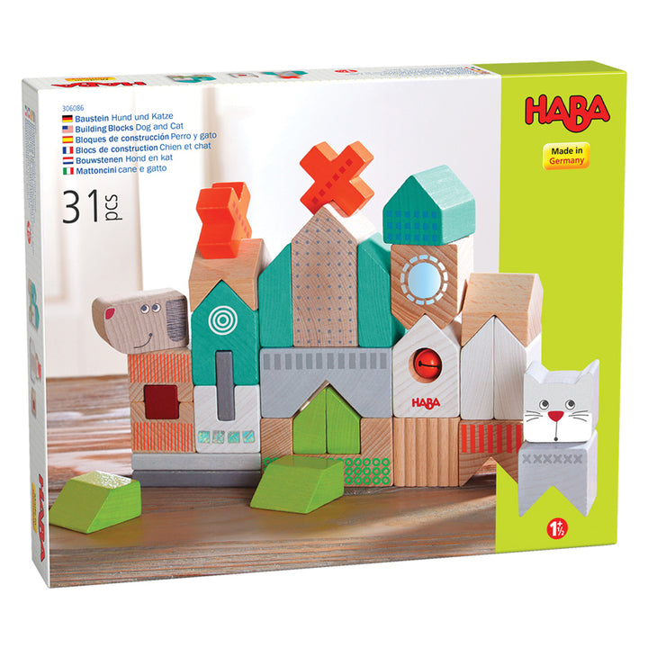 Building Blocks Dog and Cat Haba Blocks and Construction Toys