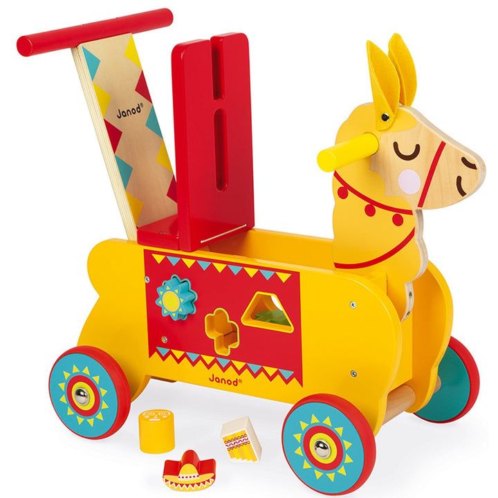 Llama Ride On Toy + Shape Sorter Janod Ride-On Toys