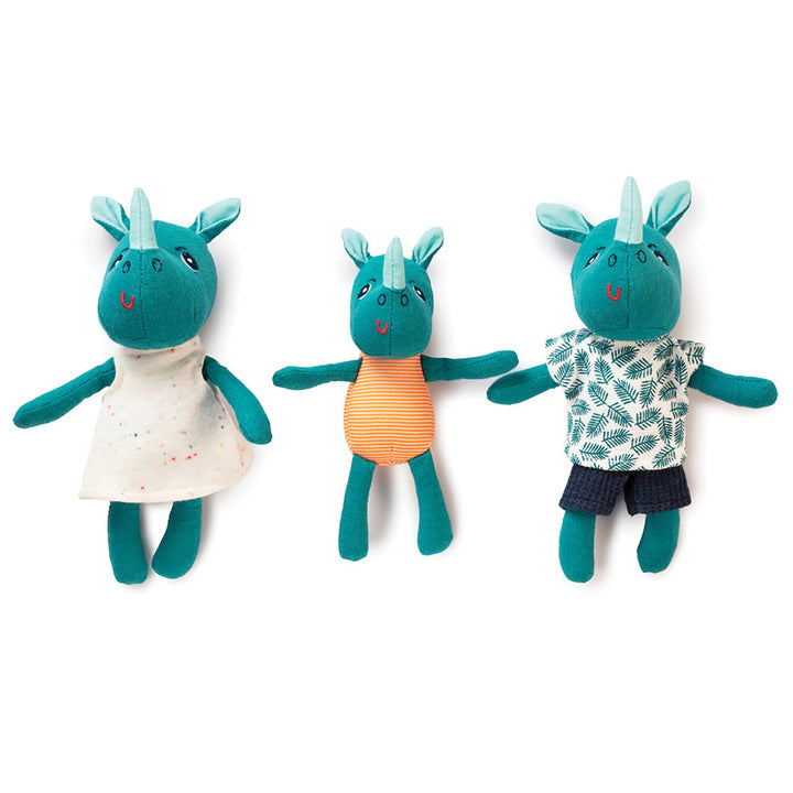Marius Rhino Family Lilliputiens Soft Toy playset